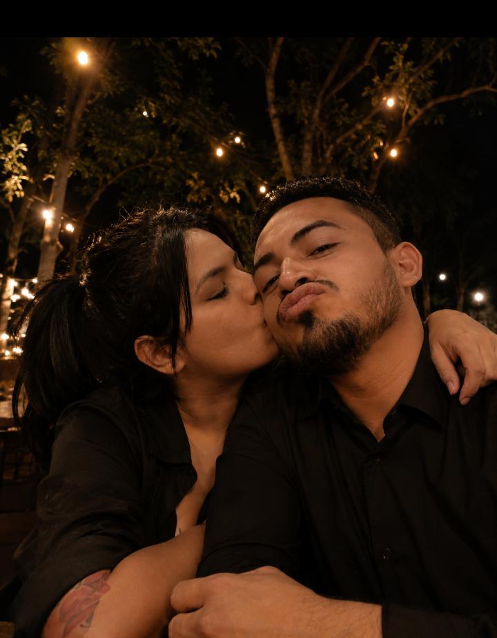 Fotografía de Shirley y Javier juntos